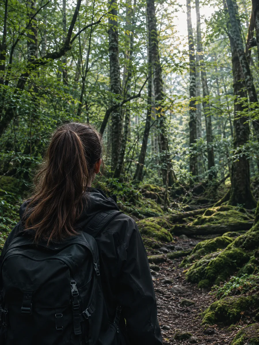 View at Aokigahara Forest